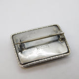 Sterling Silver Morpho Butterfly Wing Nassau Souvenir Brooch Antique Art Deco