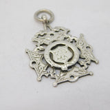 Sterling Silver 'Never Absent' Fob Medal Antique 1914 Birmingham Art Deco