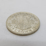 King George VI .500 Silver Half Crown Coin Antique 1945 Very Fine Condition