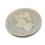 Italian King Umberto I 10 Centesimi Coin Antique 1893 Victorian