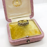 Sterling Silver Cut Out Stacking Ring Vintage c1970 Size M