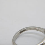 Platinum, Moonstone & 0.75ct Diamond Floral Cluster Ring Vintage Birmingham