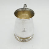 George III Sterling Silver Baluster Pint Tankard Mug Antique 1762 London