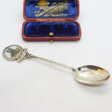 Edwardian Sterling Silver Enamel Westminster, London Spoon 1909 Birmingham