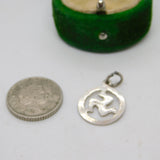 Sterling Silver Isle of Man Charm Pendant Vintage c1970