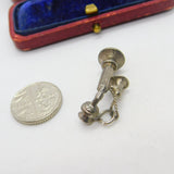 Sterling Silver Traditional Large Telephone Charm Pendant Vintage c1970