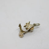 Sterling Silver Moped Scooter Charm Pendant Vintage c1970