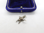 Sterling Silver Bug Playing the Guitar Charm Pendant Vintage c1970