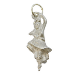 Sterling Silver Highland Dancer Charm Pendant Vintage c1970