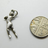 Sterling Silver Dancing Lady Charm Pendant Vintage c1970