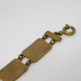 19th Century Gilt Metal Colourful Enamel Flowers of the Seasons Bracelet Antique
