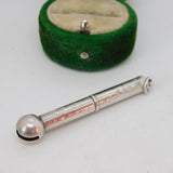 Victorian Sterling Silver Propelling Button Hook Fob Pendant Antique 1883