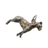 Sterling Silver Dog Charm Pendant Vintage c1970s