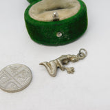 Sterling Silver Virgo Zodiac Charm Pendant Vintage c1970