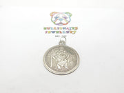 Sterling Silver Essential St Christopher Pendant Vintage c1970