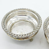 George III T&J Creswick Old Sheffield Silver Plated Salt Cellars Antique c1810