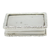 Sterling Silver Cast Floral Pattern Pill Box Vintage 2002 Birmingham
