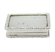 Sterling Silver Cast Floral Pattern Pill Box Vintage 2002 Birmingham