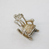 Sterling Silver Rocking Chair Charm Pendant Vintage c1970