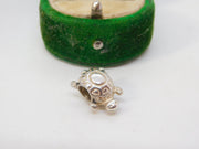 Sterling Silver Sea Turtle Charm Pendant Vintage c1970