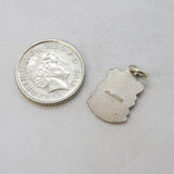 Sterling Silver Enamel Porthcawl Charm Pendant Vintage c1970s