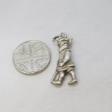 Sterling Silver Royal Beefeater Charm Pendant Vintage c1970