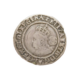 Queen Elizabeth I Hammered Silver Sixpence Coin Antique 1572 Fine Condition