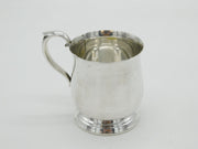 American Reed & Barton Silver Plated Christening Mug Antique c1920 Art Deco