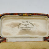 Edwardian Moroccan Leather Cufflinks Jewellery Box Antique c1910