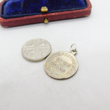 Sterling Silver St Christopher Travel Saint Charm Pendant Vintage c1970