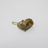 Sterling Silver Gilt & Enamel Purse Handbag Charm Pendant Antique c1920