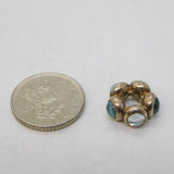 Sterling Silver Topaz Set Charm Pendant Vintage c1970s