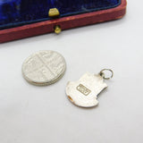 Sterling Silver and Enamel Norfolk Broads Travel Charm Pendant Vintage c1970