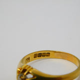 Edwardian 18ct Yellow Gold & 0.5ct Diamond Solitaire Ring Antique London