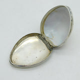 George I Sterling Silver Mounted Cowrie Shell Snuff Box Antique c1720s