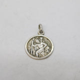 Sterling Silver St Christopher Travel Charm Pendant Vintage c1970s