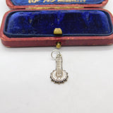 Sterling Silver Banjo Guitar Charm Pendant Vintage c1970