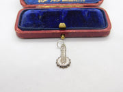Sterling Silver Banjo Guitar Charm Pendant Vintage c1970