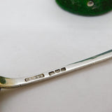 Edwardian Sterling Silver Gilt Westminster Abbey Souvenir Spoon Antique 1909