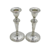 Pair of Sterling Silver Table Candlesticks Vintage 1982 Birmingham