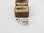 Sterling Silver Gemstone Set Drop Charm Pendant Vintage c1970