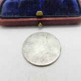 King Charles II Early Sterling Silver Shilling Coin c1670 Very Worn Antique