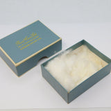 Blue Card Jewellery Box 'Pearl Cross Ltd, London' Antique c1930 Art Deco