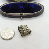 Sterling Silver Stand Up Piano Charm Pendant Vintage c1970