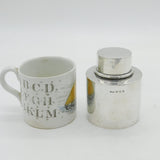 Edwardian Sterling Silver Barrel Form Tea Caddy Antique 1909 Birmingham