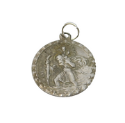 Georg Jensen Sterling Silver St Christopher Charm Pendant Vintage c1970