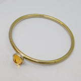 Sterling Silver Kit Heath Faceted Citrine Studio Bangle Contemporary 2010
