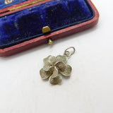 Sterling Silver Filigree Flower Charm Pendant Vintage c1970