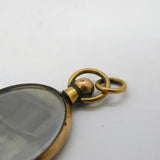 Edwardian Rolled Gold Double Portrait Locket Pendant Antique c1910