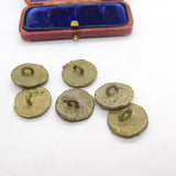 Set of 6 Sewing Bronze Button from Benin Antique Victorian c1890
